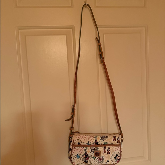 Dooney & Bourke Cream Multicolor Disney Character Canvas Crossbody - Picture 6 of 6